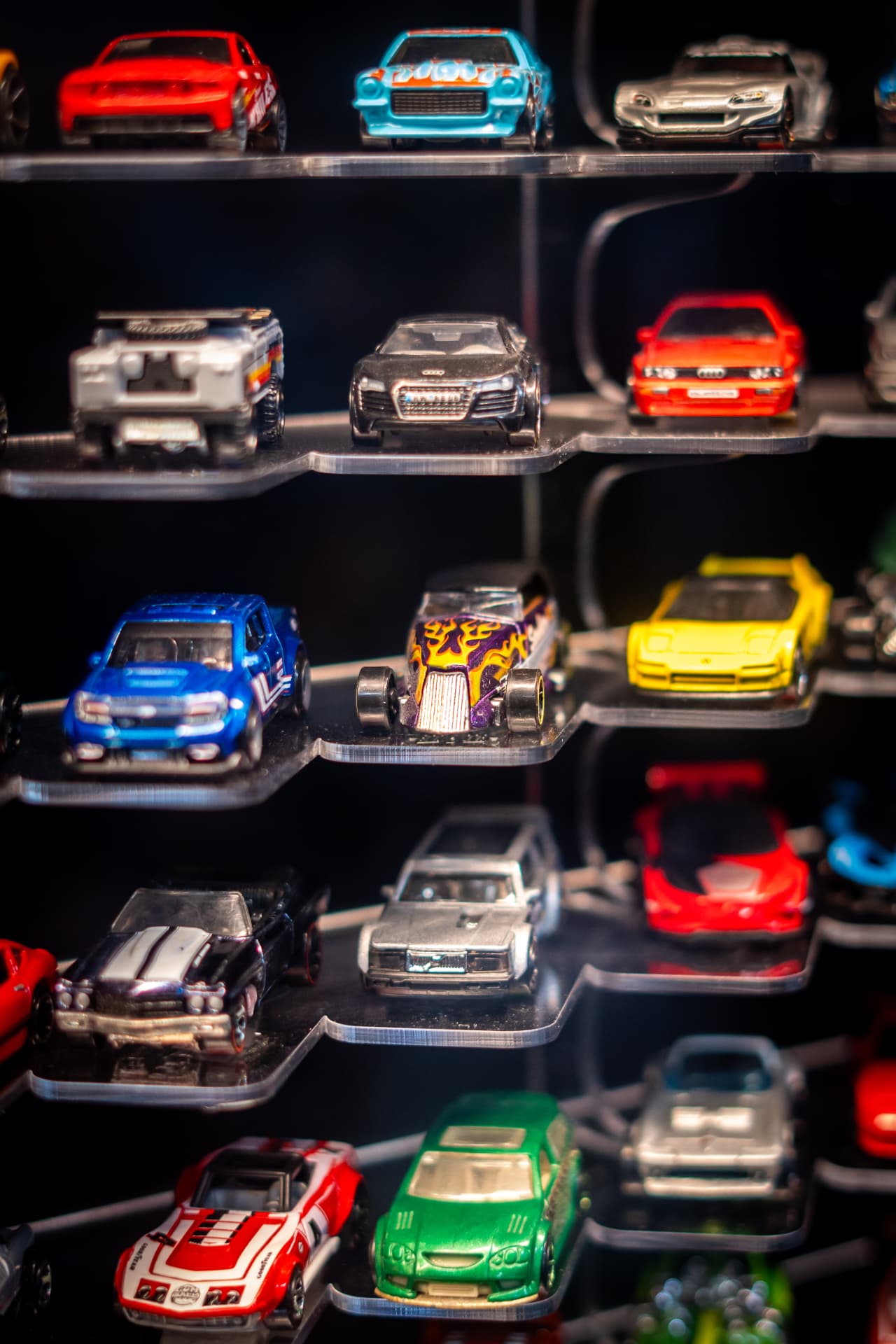 Coleção de miniaturas em exposição